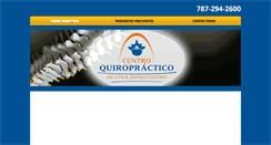 Desktop Screenshot of centroquiropracticoplaza.com